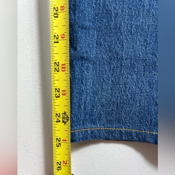 Levi’s blue 501 ankle length butterfly jeans 27 - Picture 8 of 9